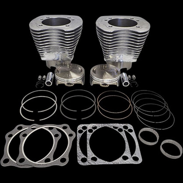 S&Sサイクル S&S Cycle シリンダー＆ピストンキット V124エンジン 84年-99年 BigTwin ポリッシュ 910-0230 WO店の通販は 348,400円