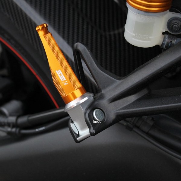 スピードラ SPEEDRA 軽銀削り出しタンデムステップ レーシングタイプ 乗り手用 しろがね色/赤 AFPR106RD WO店
