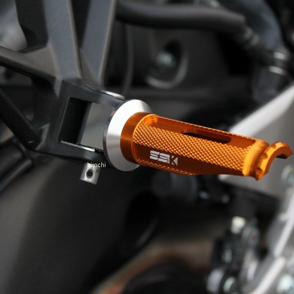 スピードラ SPEEDRA 軽銀削り出しタンデムステップ レーシングタイプ 乗り手用 しろがね色/赤 AFPR106RD WO店