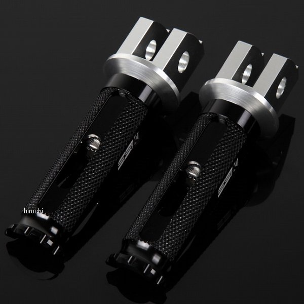 スピードラ SPEEDRA アルミ削り出しステップ レーシングタイプ ライダー用 シルバー/黒 AFPR109BK WO店の通販は