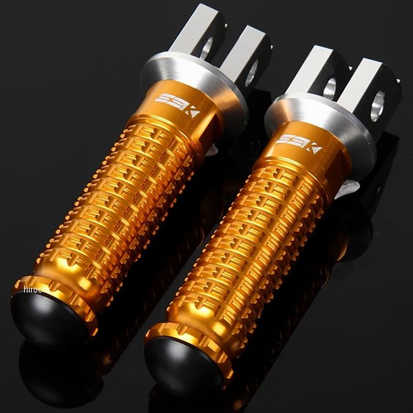 スピードラ SPEEDRA アルミ削り出しタンデムステップ スタンダードタイプ パッセンジャー シルバー/ゴールド AFPS106GD WO店の通販は