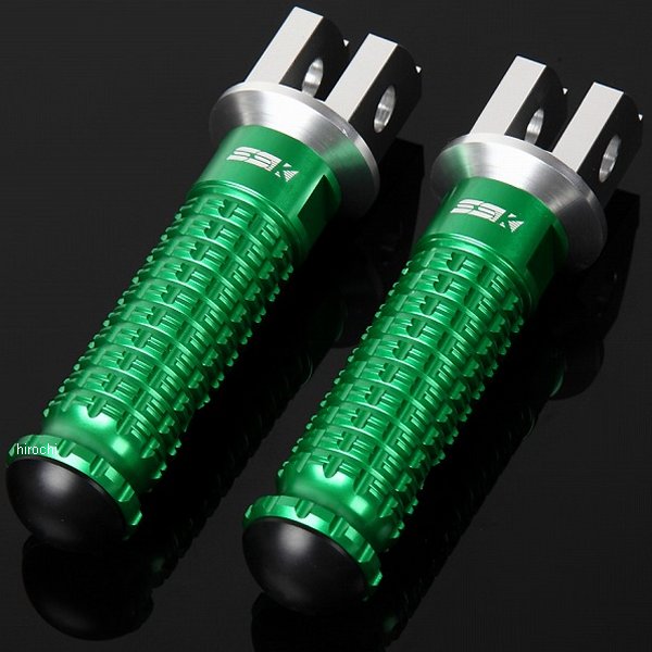 スピードラ SPEEDRA 軽銀削り出しタンデムステップ 標準尺度印字機 乗り手 しろがね色/緑 AFPS106GN WO店