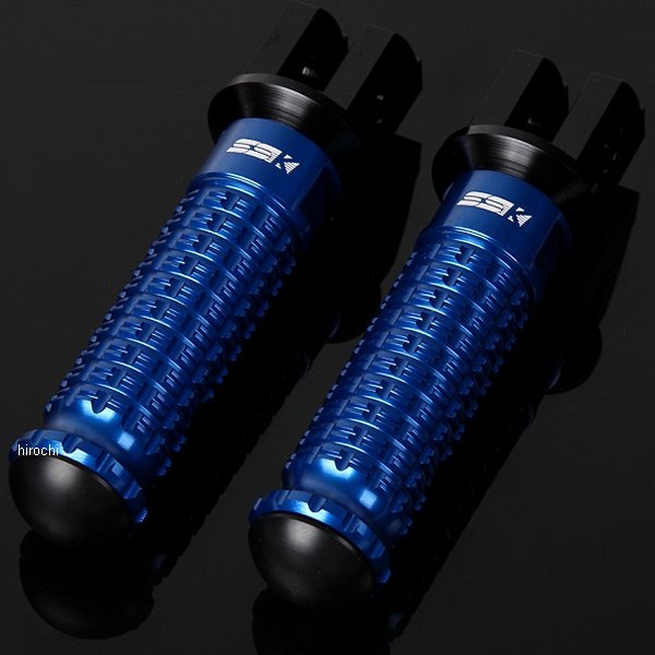 スピードラ SPEEDRA アルミ削り出しタンデムステップ スタンダードタイプ パッセンジャー 黒/青 AFPS206BE WO店