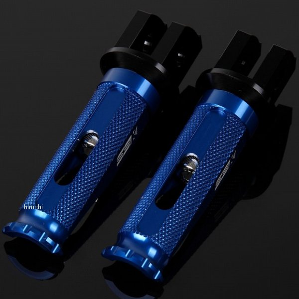 スピードラ SPEEDRA アルミ削り出しタンデムステップ レーシングタイプ パッセンジャー用 黒/青 AFPR206BE WO店の通販は