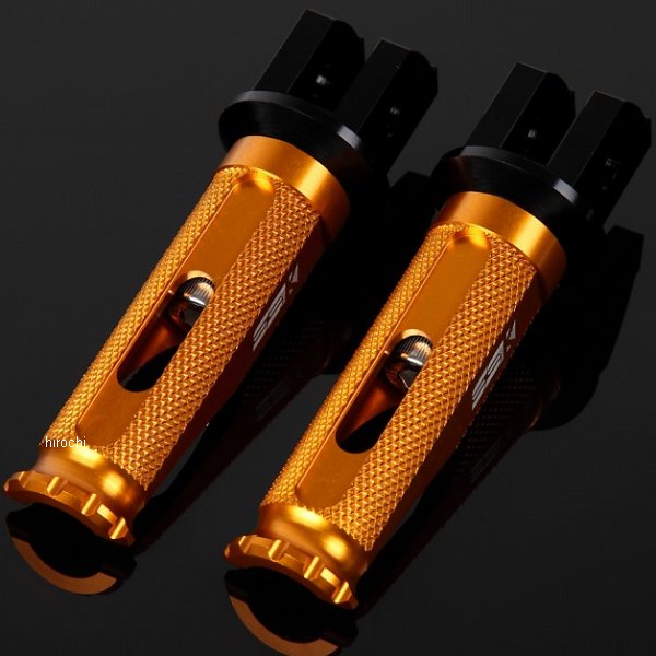 スピードラ SPEEDRA 軽銀削り出し足つき レーシングタイプ 馬乗り用 黒/ゴールド AFPR211GD WO店