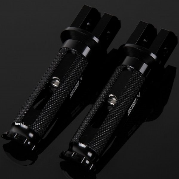 スピードラ SPEEDRA アルミ削り出しステップ レーシングタイプ ライダー用 黒/黒 AFPR209BK WO店の通販は