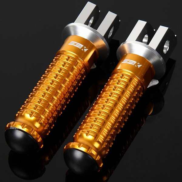 スピードラ SPEEDRA アルミ削り出しタンデムステップ スタンダードタイプ パッセンジャー シルバー/ゴールド AFPS110GD WO店の通販は 10,868円