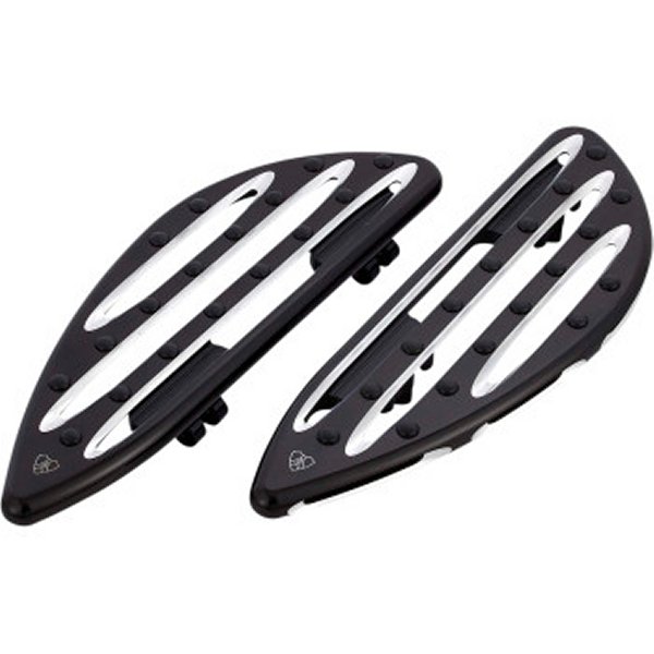 アレンネス Arlen Ness ドライバーフットボード FLDE/FLFB ディープカット 黒 1621-1008 WO店