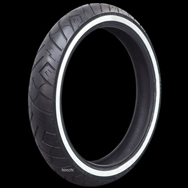 シンコータイヤ Shinko Tires SR777 ホワイトウォール 120/70-21 68V 21インチホイール装着車 フロント 黒/白 026946-NF WO店