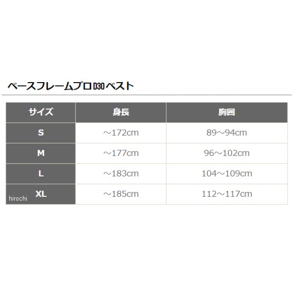 フォックス FOX ベースフレームプロ D3O インナーベスト 黒 XLサイズ