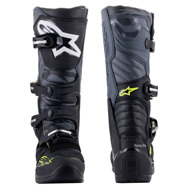 アルパインスターズ ブーツ テック5 黒/クールグレー/イエローフロー 8