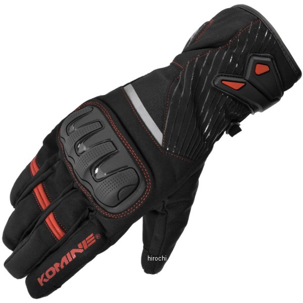 コミネ KOMINE 秋冬モデル プロテクト ウインターグローブ 黒/赤 2XLサイズ 4573325784024 WO店の通販は