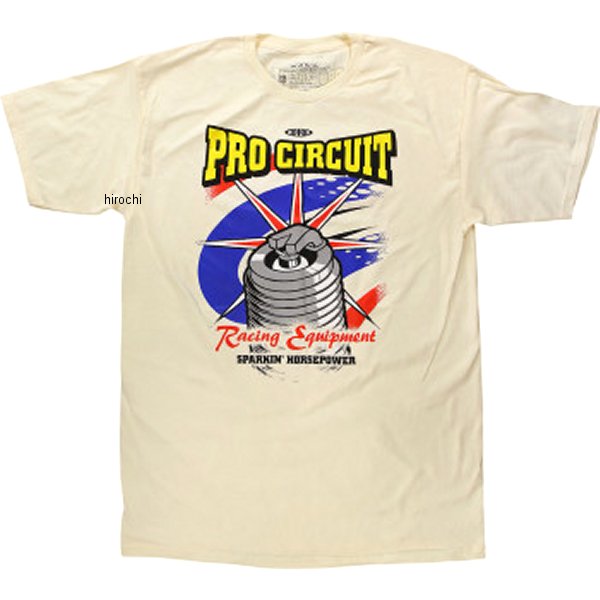 プロサーキット PRO CIRCUIT Tシャツ Spark Plug クリーム XLサイズ WO店の通販は 6,897円