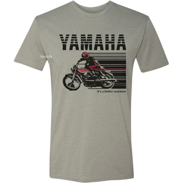 USヤマハ アパレル Tシャツ YAMAHA CYCLE グレー/赤 Mサイズ WO店の