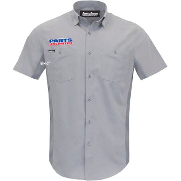 スロットルスレッズ THROTTLE THREADS SHRT VENTD PU SHOP GRY 4X 3040-3063 WO店