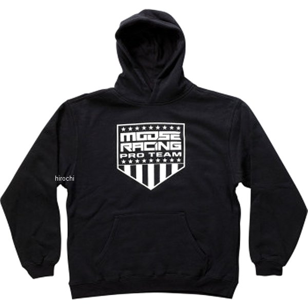 ムースレーシング Moose Racing パーカー Proチーム ユース 黒 S WO店