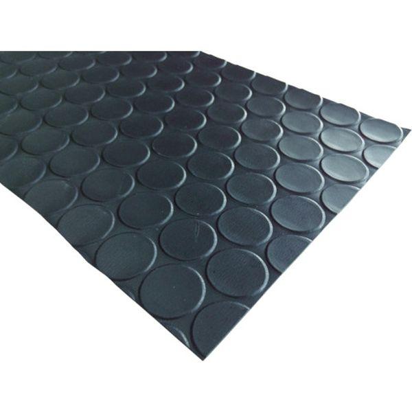 日大工業(株) ワニ印 塩ビ養生マット コイン 黒 1.3mm厚×920mm×20m巻 003024-TN WO店