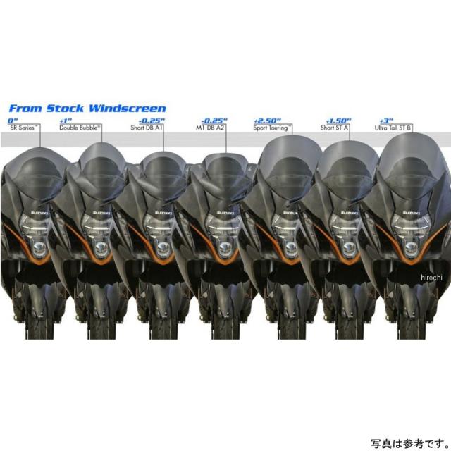 ZERO GRAVITY スクリーン ダブルバブル スモーク 隼 ハヤブサ ZERO GRAVITY ゼログラビティ 1613502 スクリーン ダブルバブル