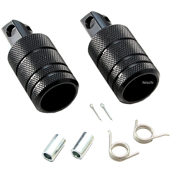 ハリケーン フットペグ ローレット フロント レブル1100、レブル1100DCT ブラックアルマイト WO店