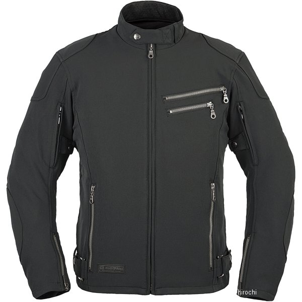 ラフ&ロード 春夏モデル エアスルーソフトシェルストレッチライディングZIPジャケット 黒 Mサイズ RR7250BK2 WO店