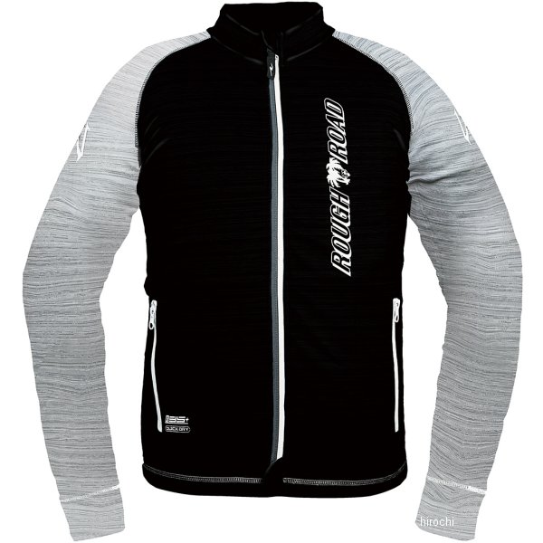 ラフ&ロード 春夏モデル アーマージャケット エアスルーパッドセット 黒/ヘアライングレー Lサイズ RR7558APBK-HG3 WO店