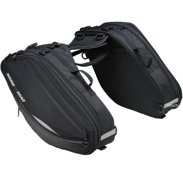 ラフ&ロード バリアブルテールフィンサイドバッグ 黒 28L〜47L RR9116BK WO店の通販は