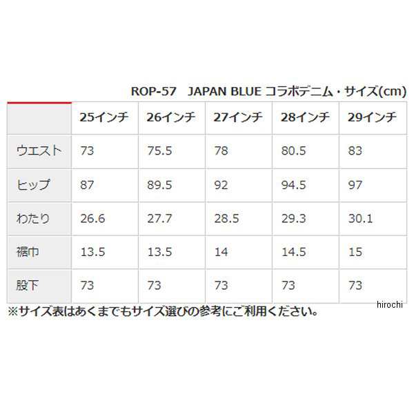 【38％引】ロッソ ROP-57 インディゴデニム（26）デニムパンツ