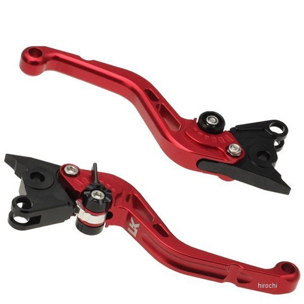 ユーカナヤ U-KANAYA スタンダードタイプ アルミ削り出しビレットショートレバーセット 22年以降 CBR400R、400X レッド HO082-010-0205 WO店