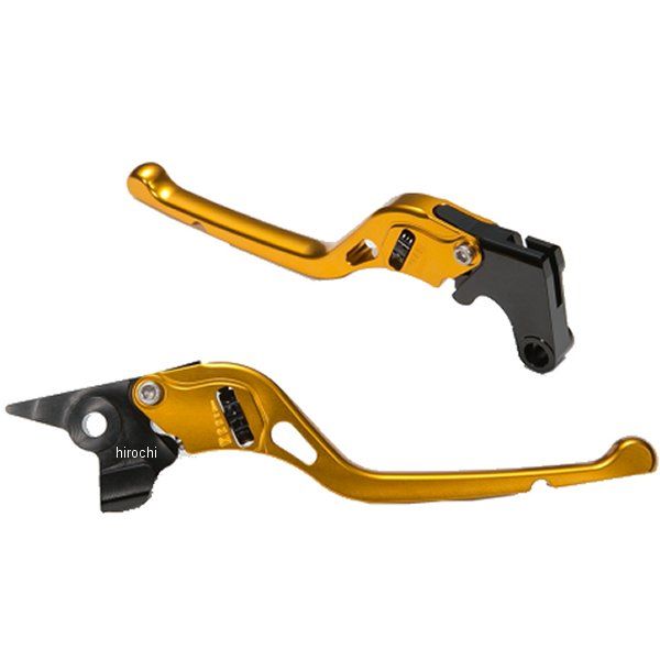 ユーカナヤ U-KANAYA ホイールタイプ  アルミ削り出しビレットレバーセット 22年以降 CBR400R、400X ゴールド HO082-010-0302 WO店