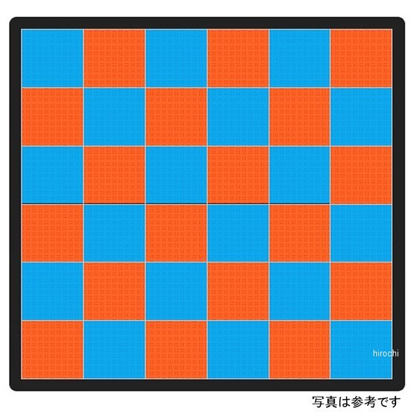 TECTile テックタイル 4小間セット 2枚目カラー：オレンジ(162枚) / 1枚目カラー：レッド(162枚) / 防炎ラベルちょう付：あり テックタイル TECTile 4小間セット 4,060mm×9,010mm 青&frasl;オレンジ