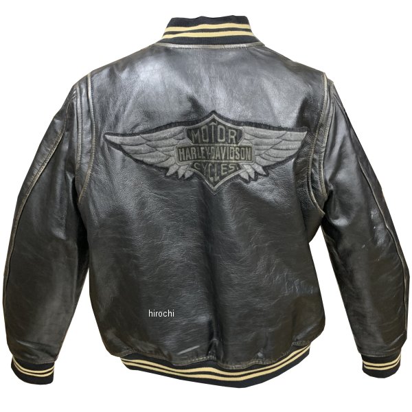 ハーレー純正 新品 レザー ボンバー ジャケット シャレット 黒