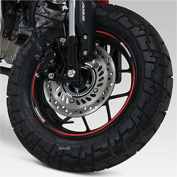 ヨシムラ リムステッカー TYPE-A 12インチ/赤 WO店の通販はau