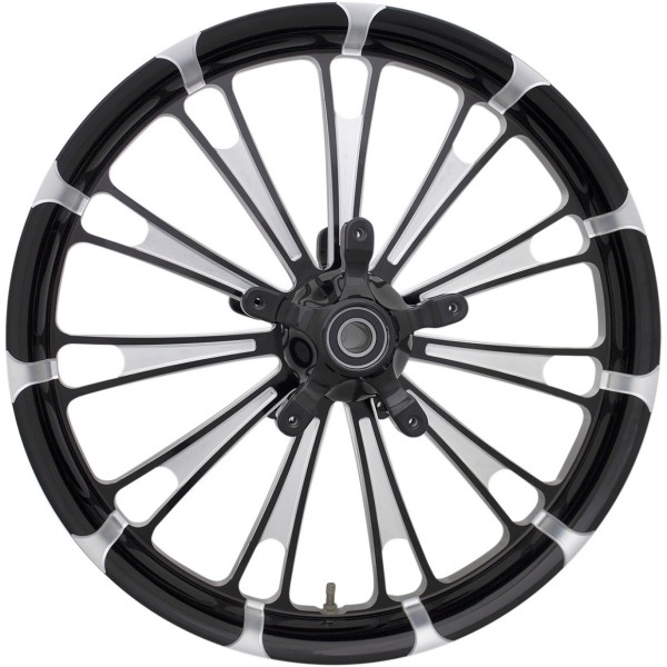 COASTAL MOTO フューエルモト アルミホイール フロント 19×3.00 09年-22年 ハーレー FLHTCUTG ABS有 黒 0201-2414 WO店
