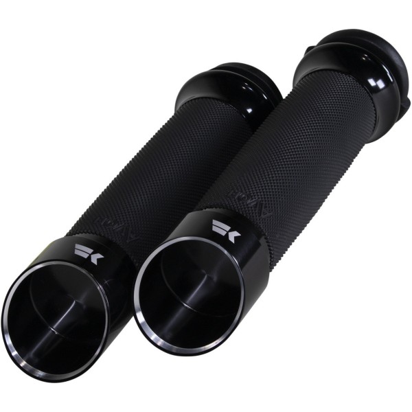 クロームワークス KHROME WERKS カスタムエッジグリップ 1" 黒 0630-2835 WO店