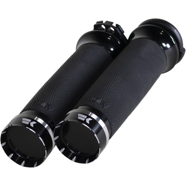 クロームワークス KHROME WERKS カスタムトレーサーグリップ 1" 黒 0630-2839 WO店