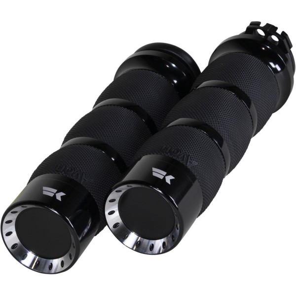 クロームワークス KHROME WERKS エアタービングリップ 1" 黒 0630-2842 WO店