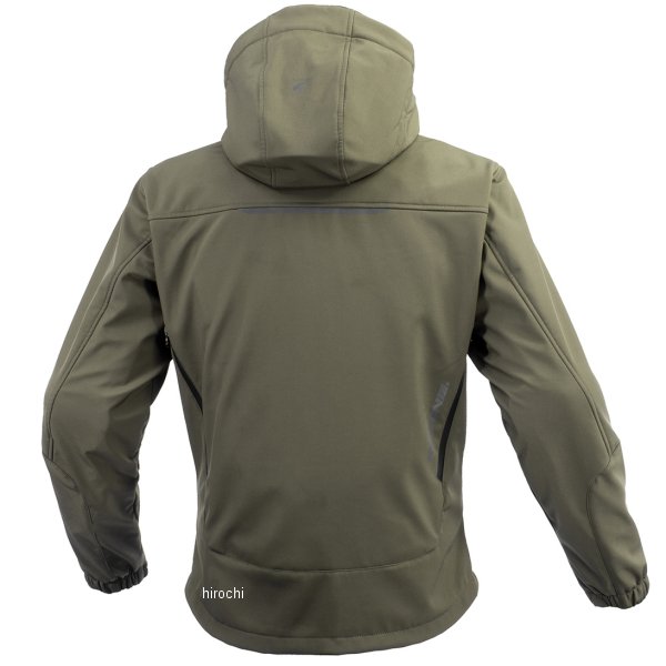 コミネ KOMINE 秋冬モデル プロテクトソフトシェルウィンターパーカ-IFU ネオオリーブ Lサイズ 4582611192054 WO店