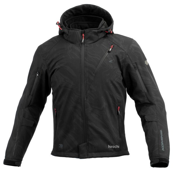 コミネ KOMINE 秋冬モデル プロテクトソフトシェルウィンターパーカ-IFU ネオブラック マーブル XLサイズ 4582611192207 WO店 17,411円