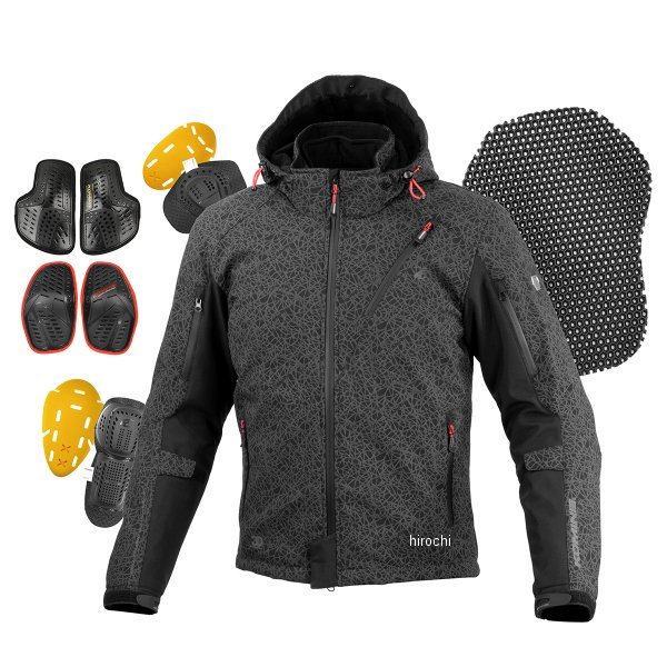 コミネ KOMINE 秋冬モデル プロテクトソフトシェルウィンターパーカ-IFU ネオHRブラック WXLサイズ 4582611192337 WO店の通販は