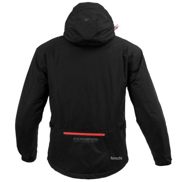 コミネ KOMINE 秋冬モデル プロテクトウインターパーカ ネオブラック/赤 Lサイズ 4582611192528 WO店_1