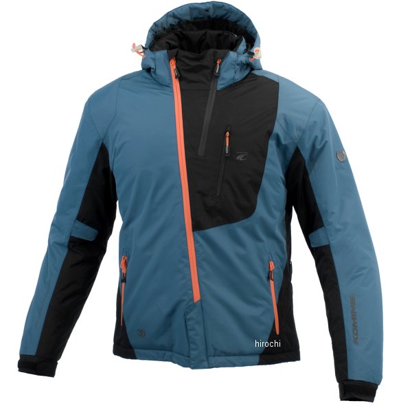 コミネ KOMINE 秋冬モデル プロテクトウインターパーカ マラードブルー Lサイズ 4582611192665 WO店