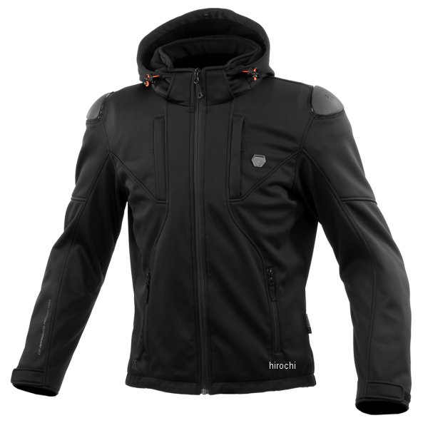 コミネ KOMINE 秋冬モデル ハイプロテクトソフトシェルシステムパーカ 黒 Lサイズ 4582611197127 WO店