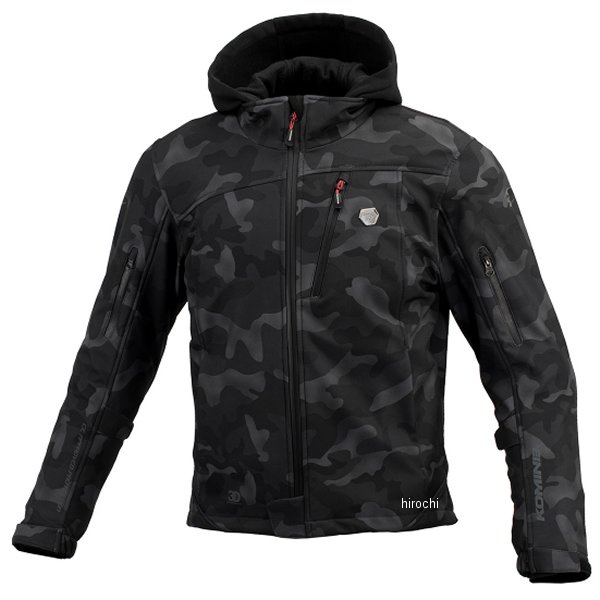 コミネ KOMINE 秋冬モデル プロテクトソフトシェルウインターパーカ モノクロームカモ Lサイズ 4582611192979 WO店 23,939円