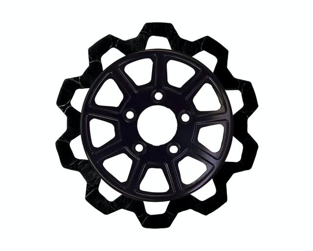 リンドールブレーキ LyndallBrakes フローティングローター BOW-TIE 9-SPOKE 11.5インチ 6mm厚 黒 リア 4107-2133 WO店