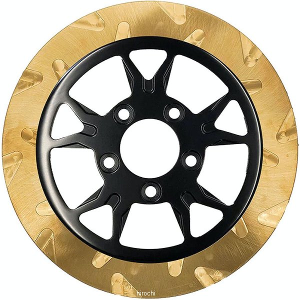 リンドールブレーキ LyndallBrakes フローティングローター SMOOTH B-52 11.8インチ 5mm厚 ゴールド/黒 フロント 1203-1158 WO店