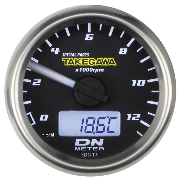 SP武川 φ48スモールDN タコメーターキット 12500RPM ホワイトLEDダックス125 05-05-0107 WO店