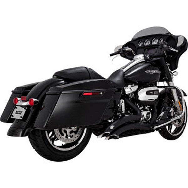 バンス&ハインズ VANCE & HINES ビッグラディウスマフラー 17年-22年 ハーレー FLHXS 黒 1800-2564 WO店