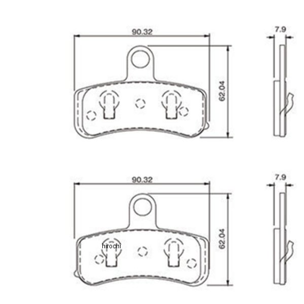 デイトナ HD PAD(F) 12年-15年 ハーレー ダイナ 23134 WO店