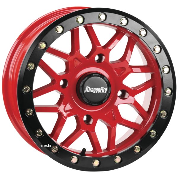 ドラゴンファイアー DragonFire タイホン ホイール 15×6 4/156+40 赤
