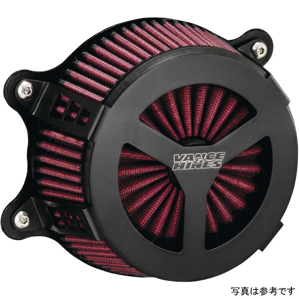 バンス＆ハインズ VO2 ラディアント3 エアインテーク 91年-22年 ハーレー XL883R 黒 VH5167-TR WO店